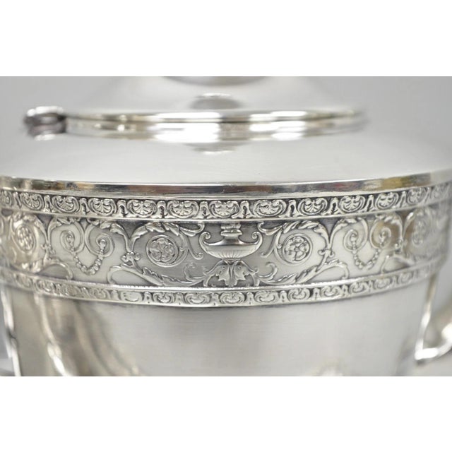Antique Bernard Rices Sons Antique Edwardian Silver Plated Tea Service, 5 Pc Set For Sale - Image 13 of 18