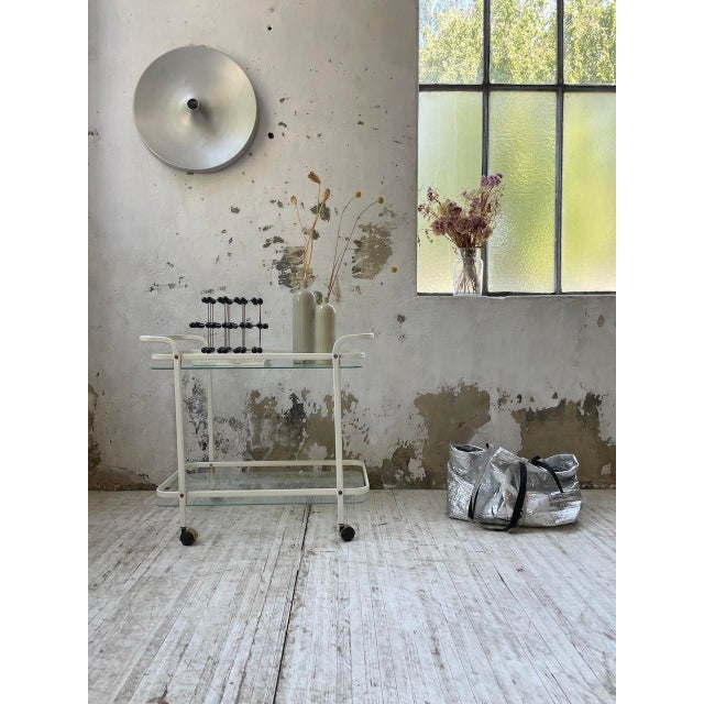 Ivory Vintage Serving Trolley, 1980s For Sale - Image 8 of 18