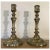 Bronze Antique 18th Century French Louis XV Bronze Candlesticks in the Rococo Manner 1750 - a Pair For Sale - Image 8 of 12