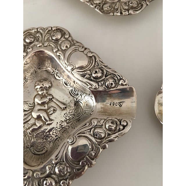 Metal 1940s 800 Silver Stacking Cherub Ashtray, Germany For Sale - Image 7 of 8
