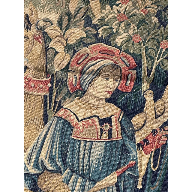 French Aubusson Style Tapestry, 1960s For Sale - Image 6 of 18