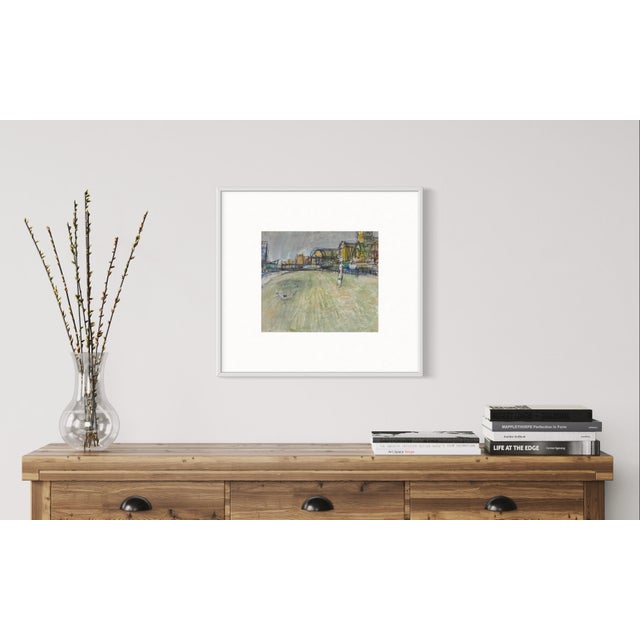 This is a lovely mixed media piece, being a mix of pastel drawing and pencil over painting. The colors are still as sharp...