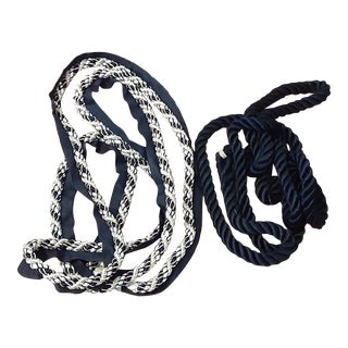 Contemporary Designer Rope Trim Border - 2 Colors - 2+ Yards Each For Sale