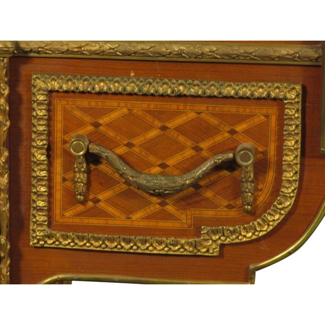 Tan Early 20th Century Louis XVI Style Writing Table For Sale - Image 8 of 12