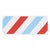 Sample - Schumacher Airmail Ii Indoor/Outdoor Tape, Red & Blue For Sale