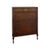 Wood Vintage Traditional Burl Wood Tallboy Dresser With Floral Inlay and Pattern-Lined Drawers. For Sale - Image 7 of 13