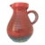 Vintage French Accolay Ceramic Pitcher in Red Crackle Glaze, 1960s For Sale