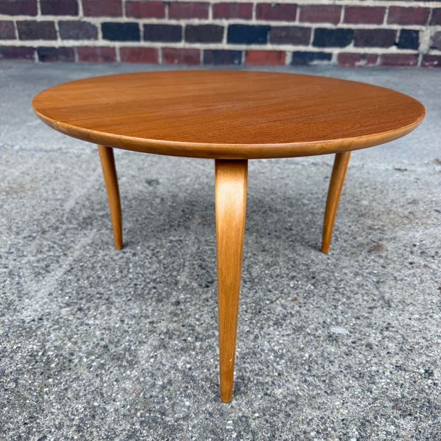 A striking early “Annika” coffee table by renowned Swedish designer Bruno Mathsson, displaying the refined organic lines...