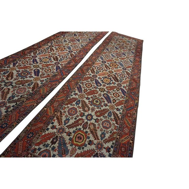 This is an incredibly rare and spectacular matched pair of antique 19th-century Northwest Persian Bakshaish...