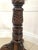 Brown Antique Victorian Torchere in Carved Mahogany, 1880 For Sale - Image 8 of 15