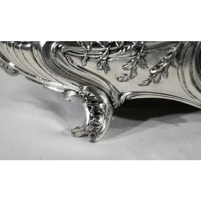 Louis XV Style Silver Bronze Planter, 19th Century For Sale - Image 11 of 18