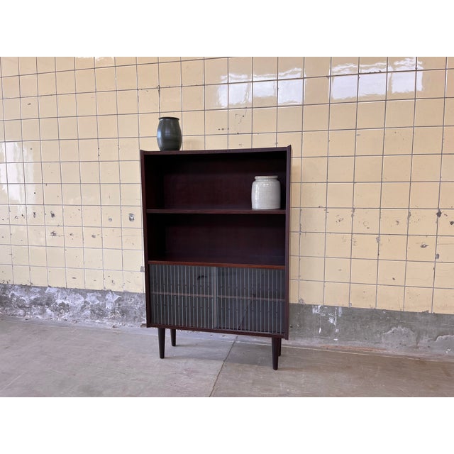 Danish Bookcase with Glass Display, 1960s For Sale - Image 6 of 9