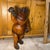 1980s Large Leather Bear Sculpture For Sale - Image 11 of 12