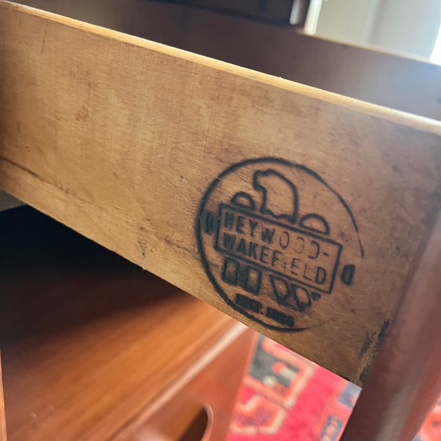 Mid-Century Modern 1940s Heywood Wakefield Nightstand Rio Collection For Sale - Image 3 of 8