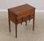 Age: Approx. 40 Years Old Details: Fan Carved Lower Drawer Gorgeous Burl Elm Walnut Finish Tall Tapering Legs Dovetailed...