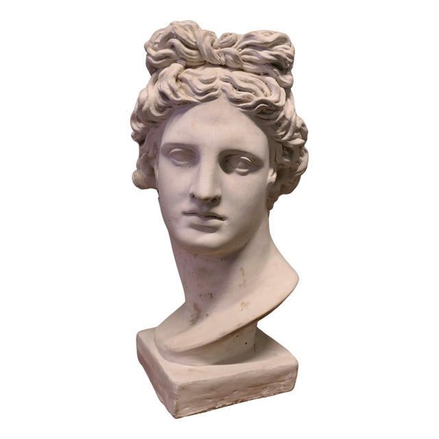 Large Heavy Bust of Apollo For Sale