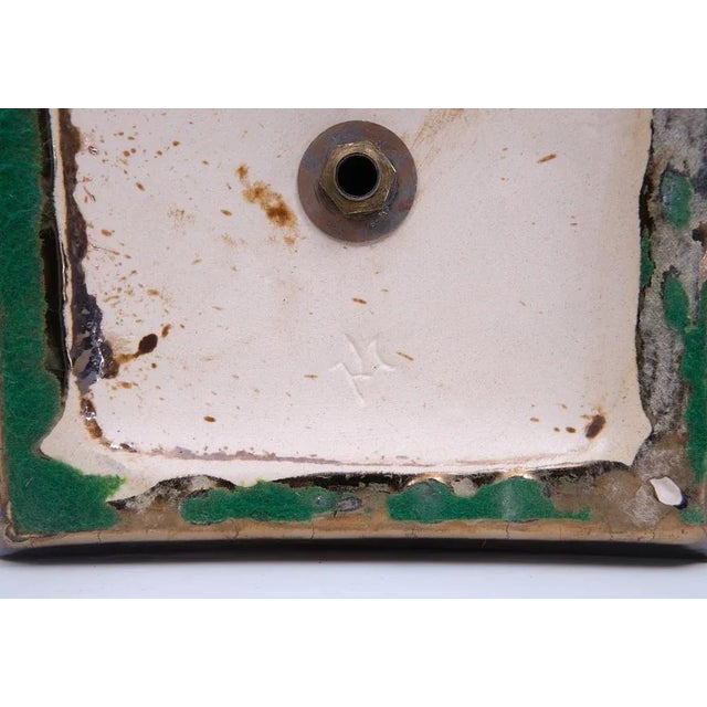 Square Ceramic Table Lamp, France, 1970s For Sale - Image 11 of 12