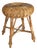 Vintage Wicker Stool, 1960s For Sale
