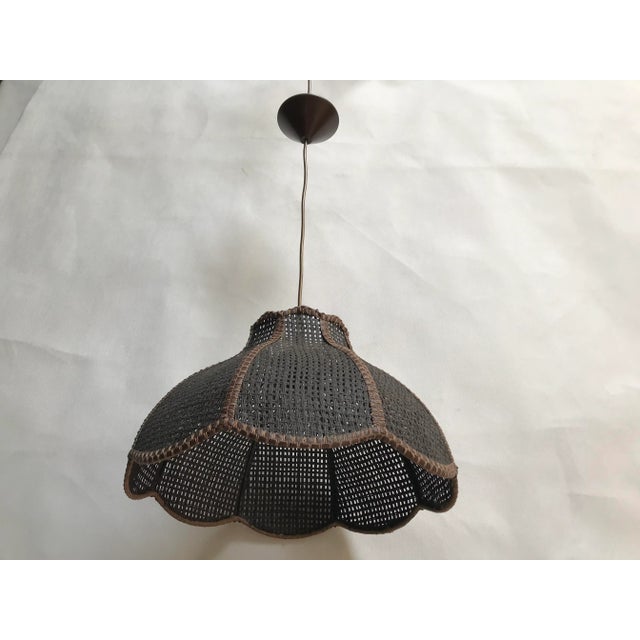 Pendant Light in Woven Thick Threads, 1970s For Sale - Image 17 of 17