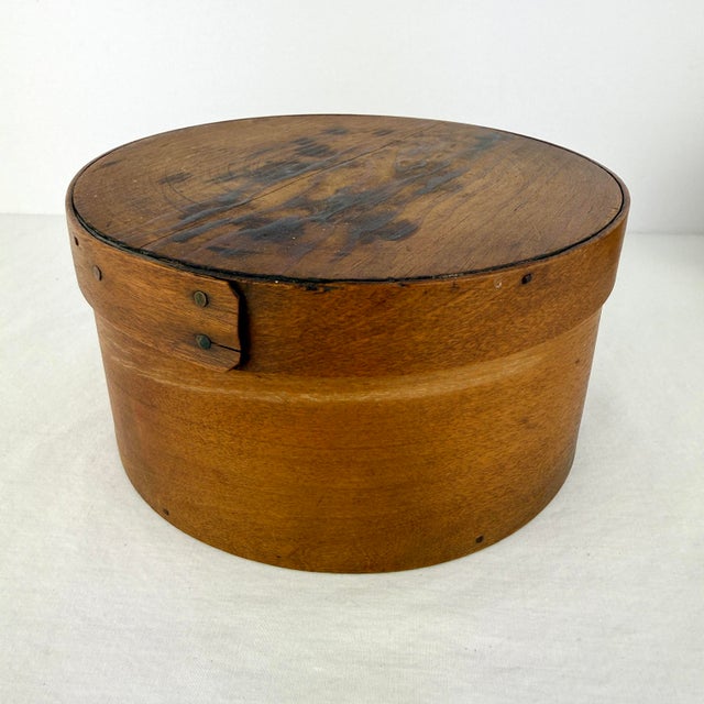 Set of 8, Antique Bentwood Spice Box With 7 Wooden Barrel Spice Containers For Sale - Image 6 of 12