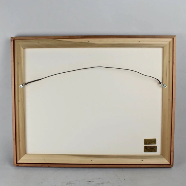 Paper 1950s Woodblock Print of a Javanese Puppet on Blue Ground by Kiyoshi Saito - 2d For Sale - Image 7 of 11