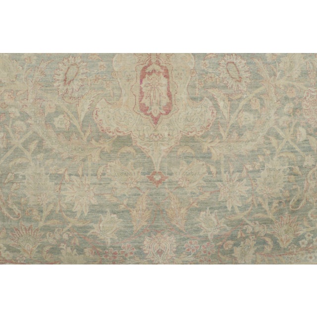 Rug & Kilim Oversized Antique Kerman Rug With Soft Pastel Floral Design - Rug & Kilim For Sale - Image 4 of 7
