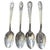 Brown Vintage Federal Eagle Wood Spoon Rack W/12 Silver Plate Collectible President Spoons For Sale - Image 8 of 11