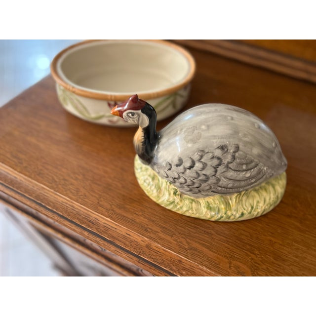 Ceramic 19th-Century Staffordshire Guinea Fowl Ceramic Tureen For Sale - Image 7 of 7