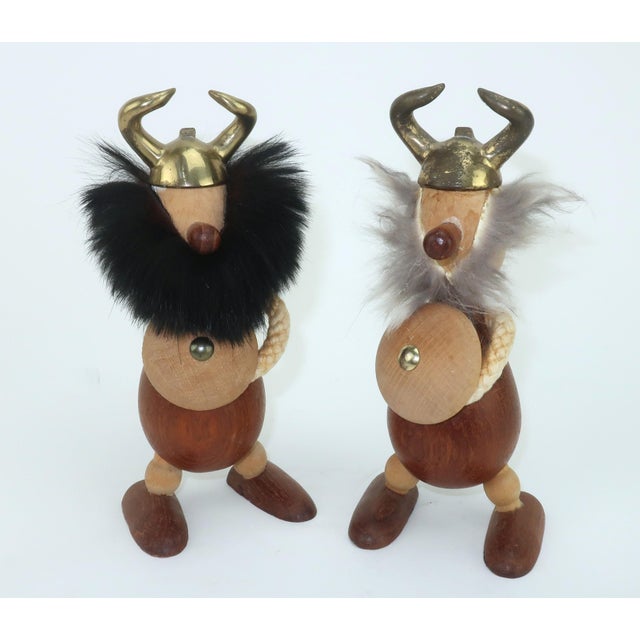 Mid-Century Modern Carl Bent Danish Mid Century Modern Teak Viking Bottle Openers, a Pair For Sale - Image 3 of 13