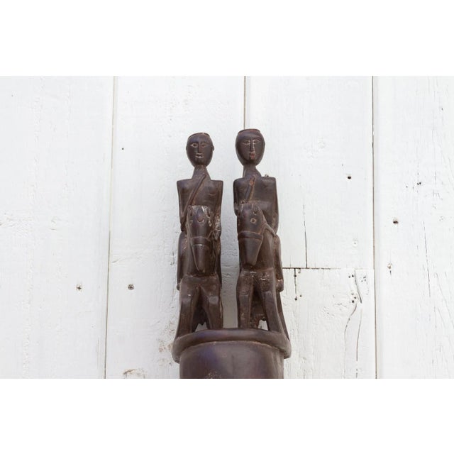 19th Century Tall Tribal Nepalese Carved Instrument For Sale - Image 5 of 13