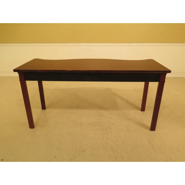 Wood 1950s Chippendale Saybolt Cleland Mahogany 1 Drawer Console Table For Sale - Image 7 of 9