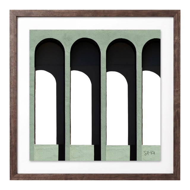 “Walden 05” Giclee Archival Pigment Print 18x18 Framed in Walnut For Sale