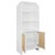 Contemporary Matthew Izzo Home Claudia White Matte Lacquer Two Caned Door Etagere For Sale - Image 3 of 7