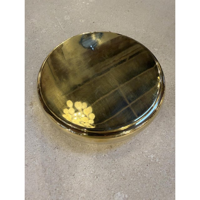 1970s Brass Lidded Box, Mid-Century Modern For Sale - Image 5 of 7