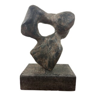 1970s David Breenen Signed Abstract Freeform Modernist Sculpture For Sale