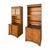 1990s Pair of Cottage Style Oak Hutch Cabinets With Glass Doors For Sale - Image 15 of 18
