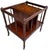 English Vintage Faux Bamboo Burl-Top Magazine Rack Side Table For Sale - Image 3 of 14