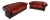 Vintage Chesterfield Sofas in Red Leather, Set of 2 For Sale