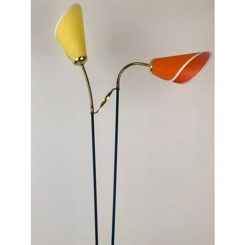 Mid-Century 2-Shade Floor Lamp, Italy, 1953 For Sale - Image 12 of 18