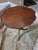 High Quality American Made Mahogany Tilt Top Table. Tilt mechanism work well and is secure. Lovely brass claw feet...