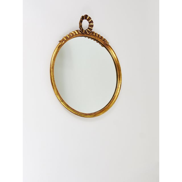 Mid-Century Italian Gilt Wood Wall Mirror by C. Allodi & G. Subelli, 1950s For Sale - Image 18 of 18
