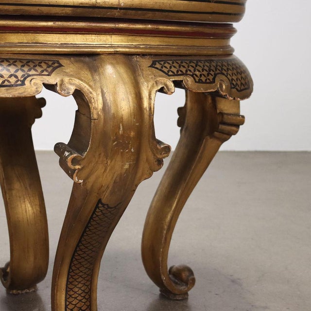 Gold Chinoiserie Coffee Table, Early 1900s For Sale - Image 8 of 11