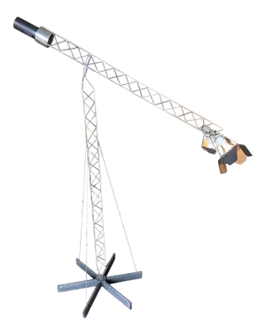1970s Postmodern Crane Floor Lamp by Curtis Jere