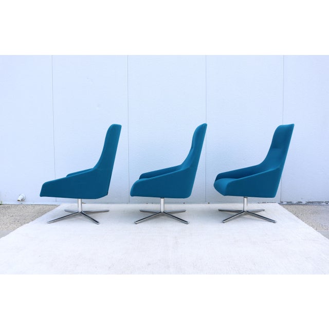 Contemporary Lievore Altherr Molina for Andreu World Alya Swivel Lounge Chair For Sale - Image 10 of 18