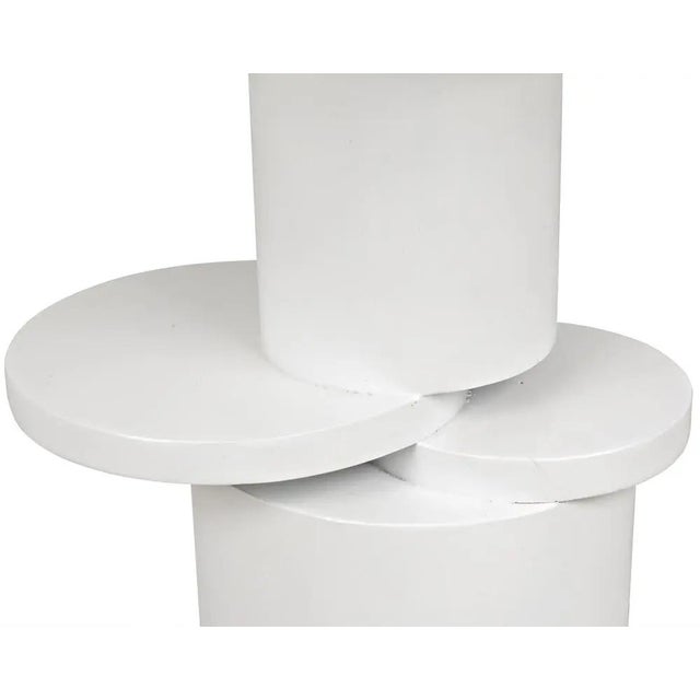 Noir NOIR Hugo Side Table, Solid White For Sale - Image 4 of 6