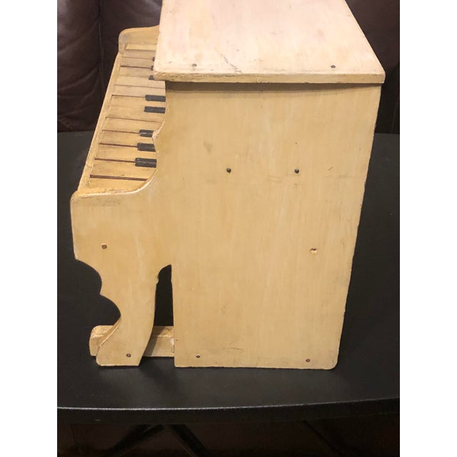 Wood Early 1900s Antique Schoenhut Upright Toy Piano With Dancing Muses Lithograph For Sale - Image 7 of 12