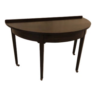 Late 18th Century Georgian Mahogany Demilune For Sale