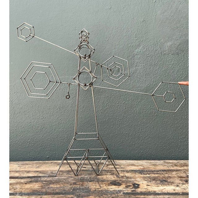 Vintage Abstract Geometric Kinetic Sculpture For Sale - Image 12 of 12
