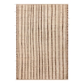 Nazmiyal Collection Tribal Stripe Design Contemporary Rug For Sale