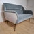 Textile 2-Seater Sofa by Gigi Radice for Minotti with Bicolor Velvet Upholstery from Kvadrat, Italy, 1955 For Sale - Image 7 of 7